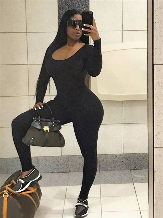 Casual Long Sleeve Everyday Wear Jumpsuit