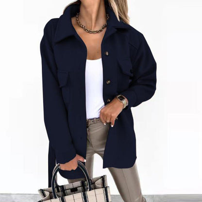 Women's stylish coat jacket with belt