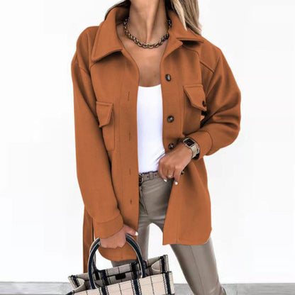 Women's stylish coat jacket with belt