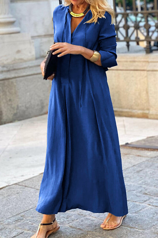 Flowy Lightweight V-Neck Maxi Dress
