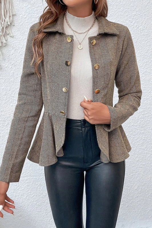 Selvedge Turndown Collar Blazer