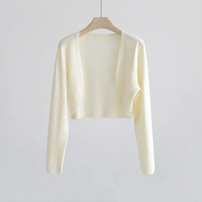 Silk knitted sun protection cardigan jacket for women