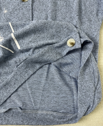 Women's Knit Cardigan - Button-Up Loose Fit - Soft Wool Blend - Long Sleeve Stylish Layer