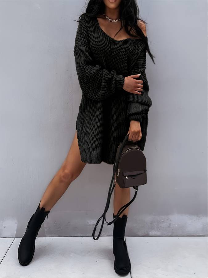 Women's oversized midi sweater