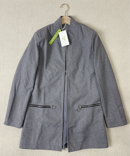 Women's stylish gray long sleeve blazer