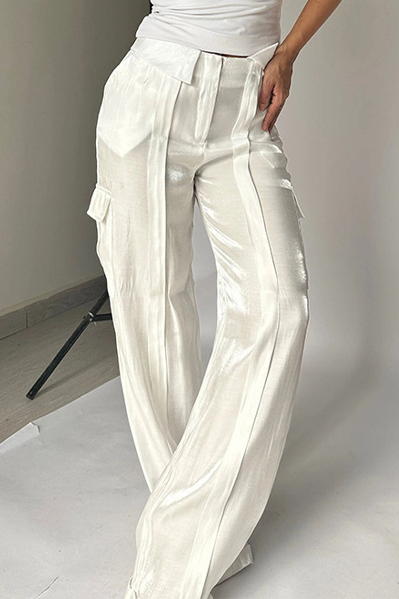 Cassandra - elegant high waist pants with wide leg