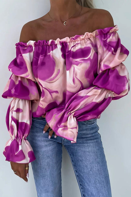 Off Shoulder Long Sleeve Top