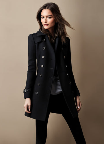 Elegant long coat for women