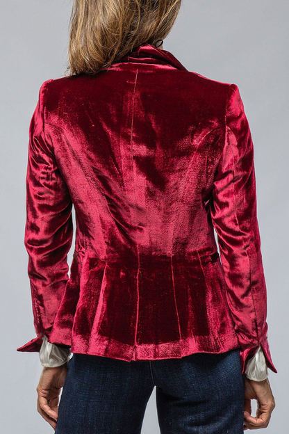 Women's retro lapel blazer with pockets