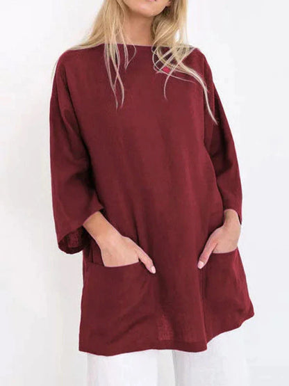 Women's loose long shirt