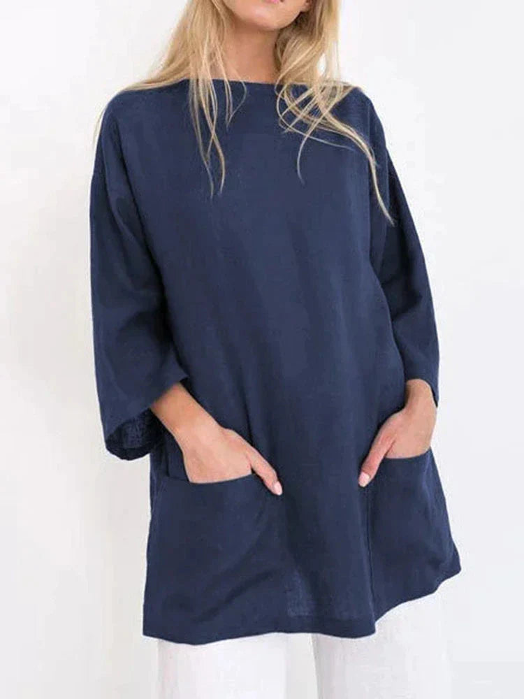 Women's loose long shirt