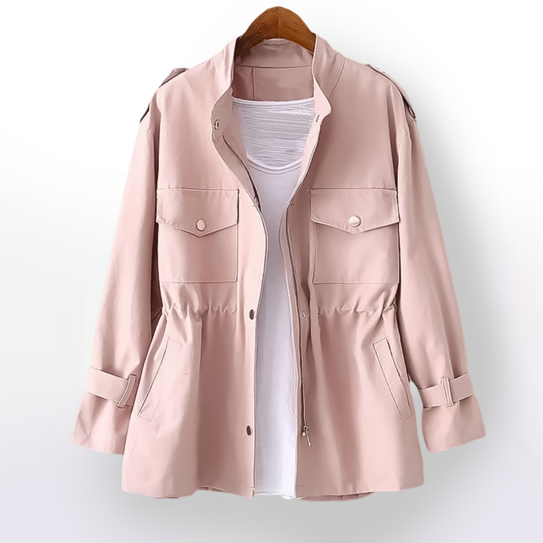 Womens waist slimming trench coat