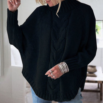 Warm loose sweater for women