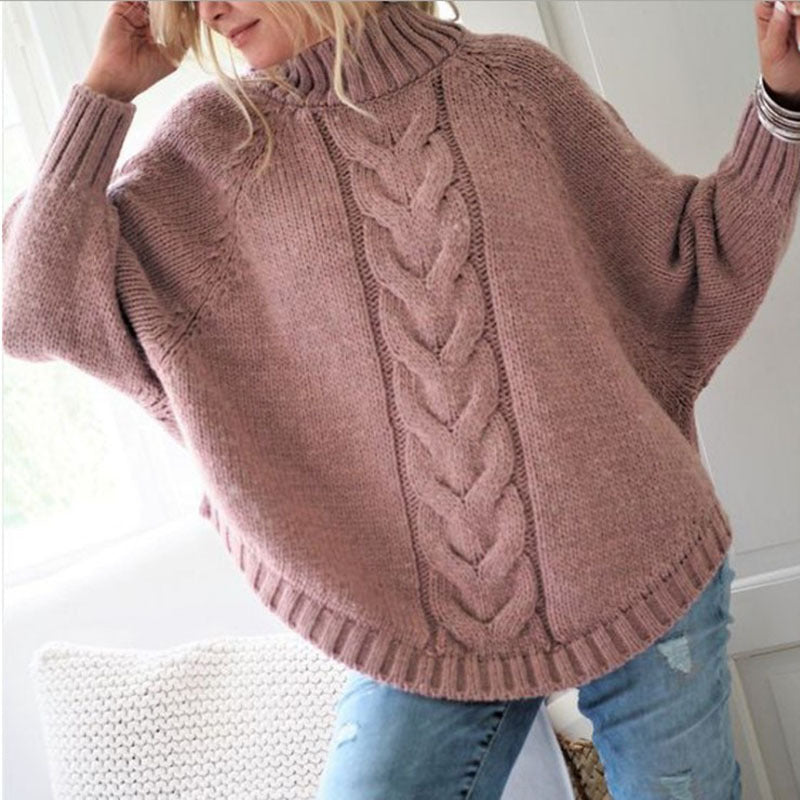 Warm loose sweater for women