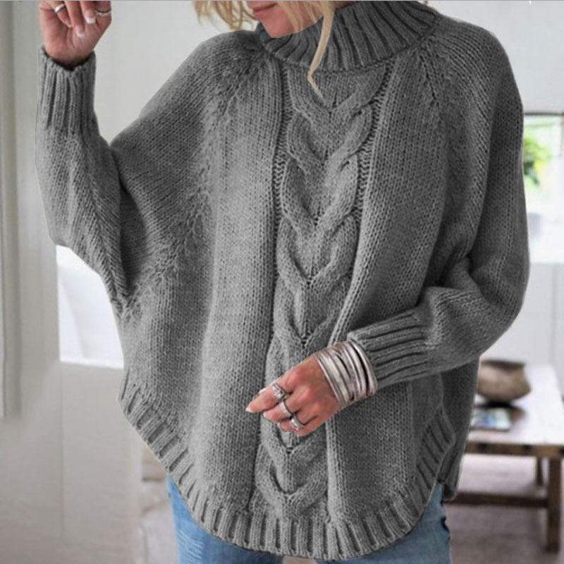 Warm loose sweater for women