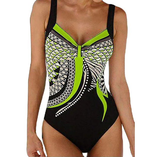 Graphic Print Supportive One-Piece Swimsuit 