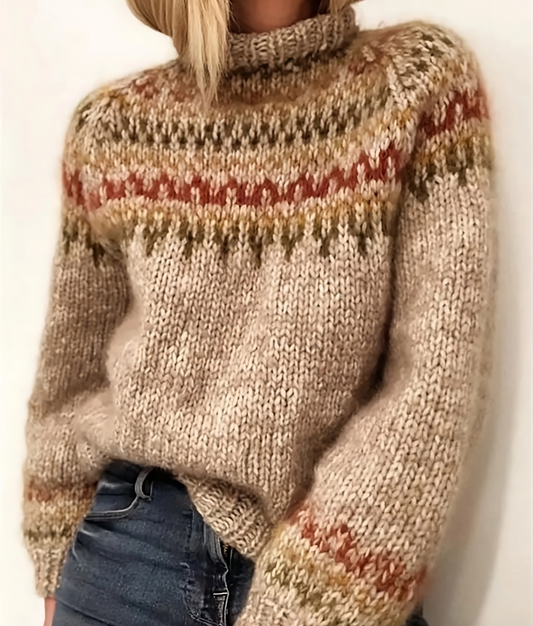 Half-Neck Winter Pullover Sweater