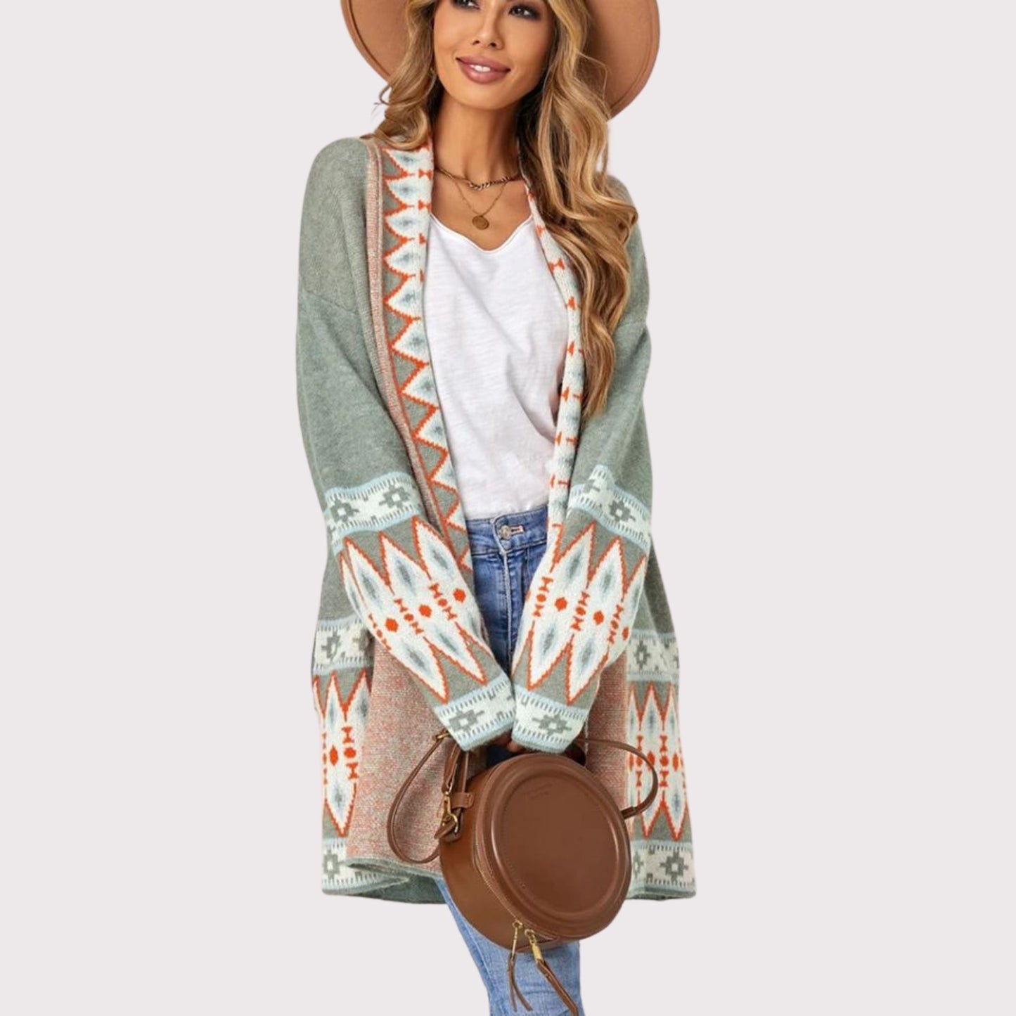 Women's vest with pattern