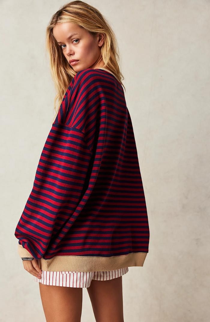 Classic striped sweater for women