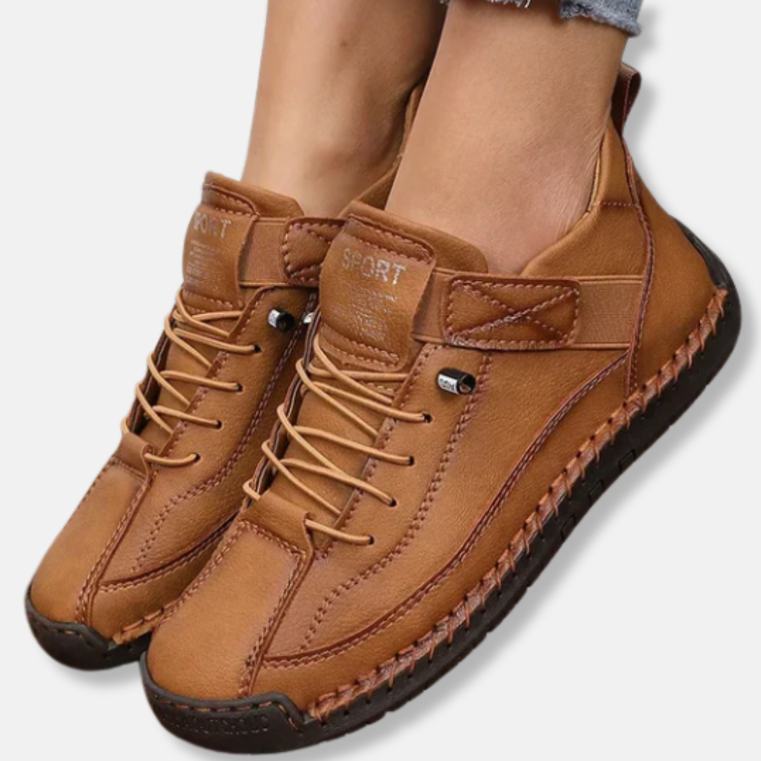 Water-Resistant Anti-Slip Lace-Up Mid-Calf Boots 