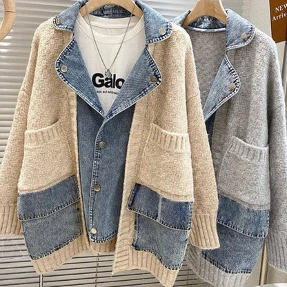 Women's stylish split denim vest