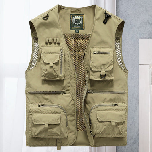 Quick-Drying Loose Double-Breasted Vest