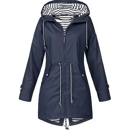 Women's waterproof jacket with hood
