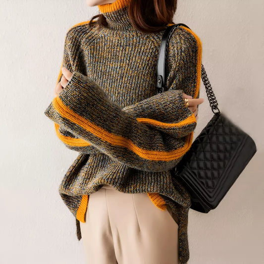 ''François Blanchet'' Thick Wool Turtleneck Sweater