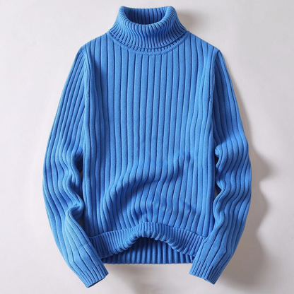 Unisex Turtleneck Sweater - Ribbed Knit - Long Sleeve - Warm & Comfortable Fit