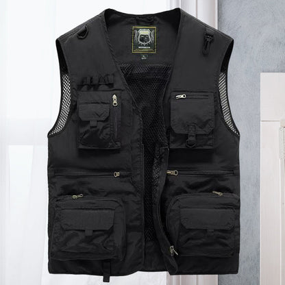 Quick-drying loose double-breasted vest for women