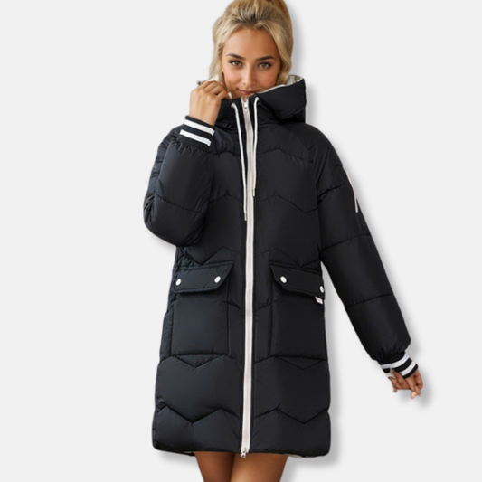 Nylon Oversized Hooded Puffer Jacket