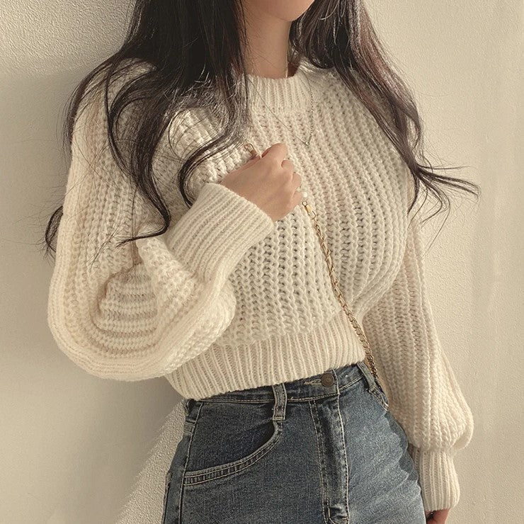 Women's cropped sweater