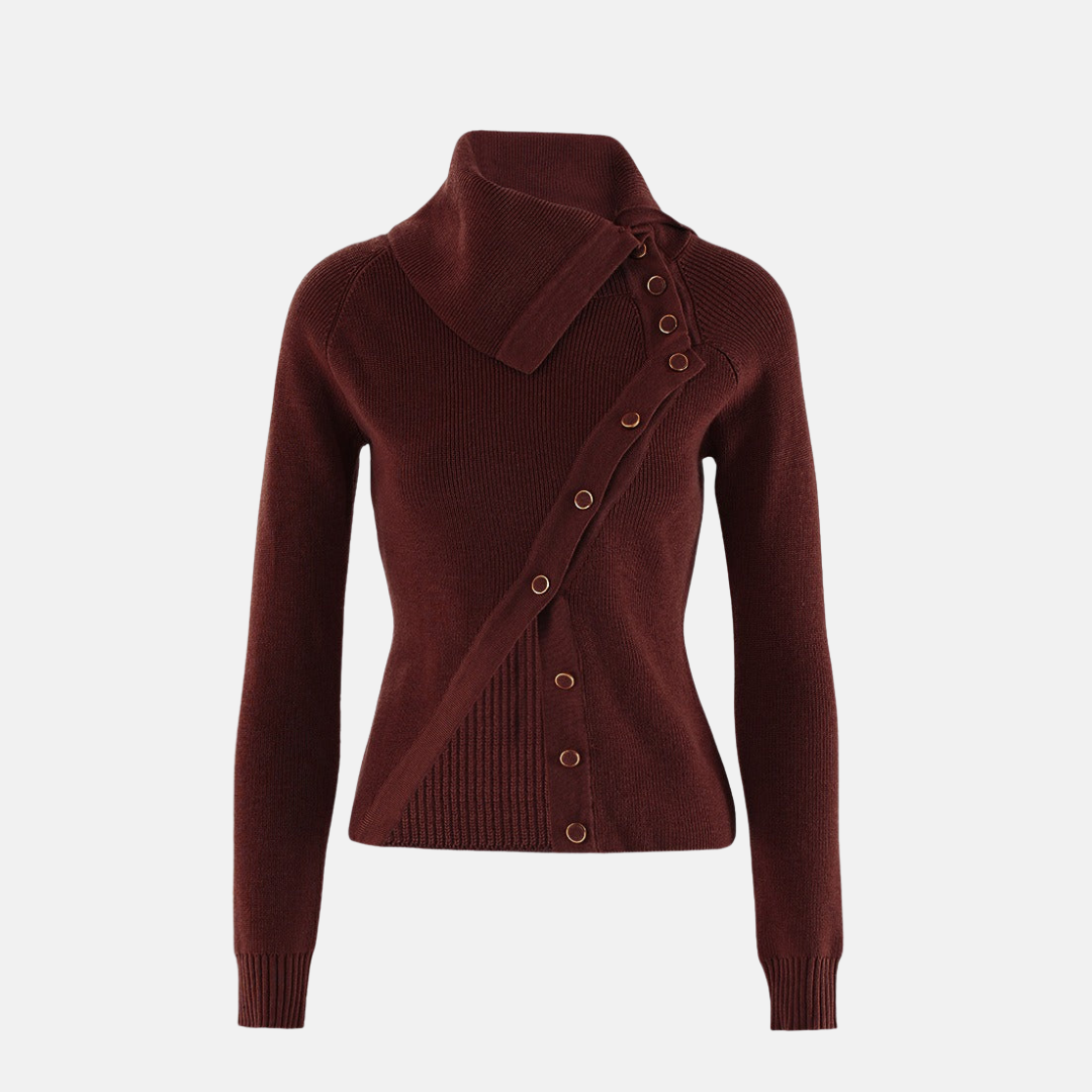 Ribbed Stretch Slim Fit Knitwear Top 