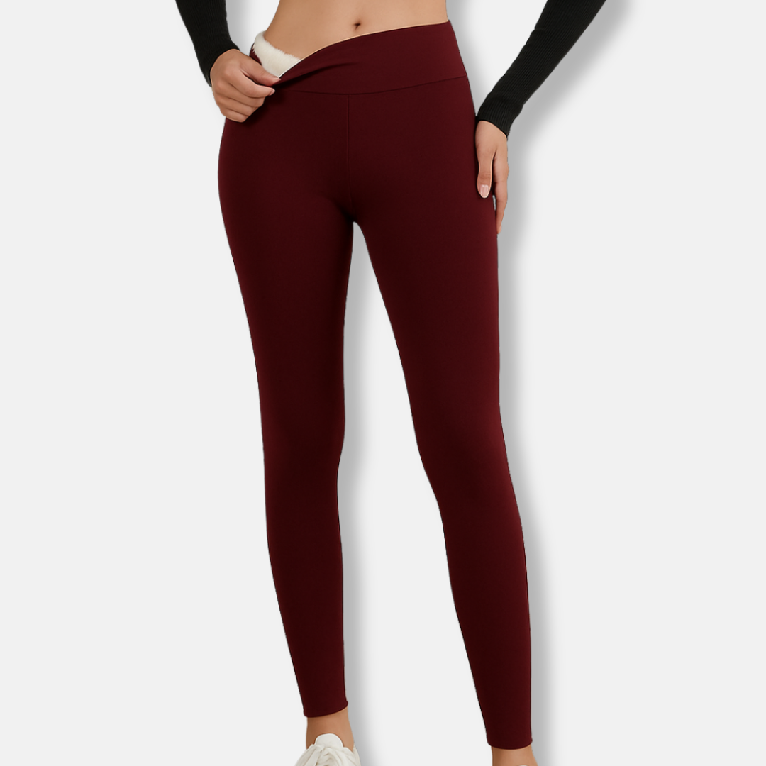 Women’s Leggings – High Waist – Plush Lined – Full Length – Body Hugging Fit