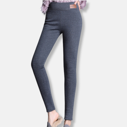 Women’s Leggings – High Waist – Slim Fit – Fleece Lined – Stretch Knit Athleisure