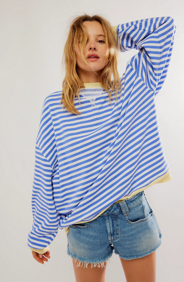 Classic striped sweater for women