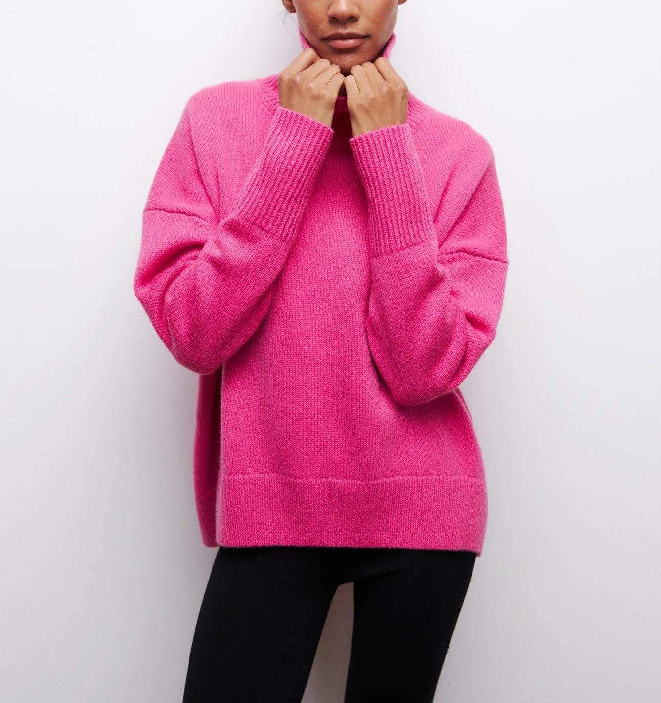 Knitted Turtleneck Top