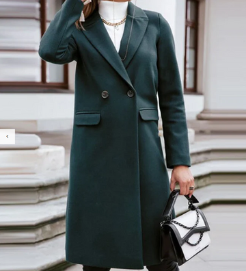 Marina - single-breasted  long trench coat