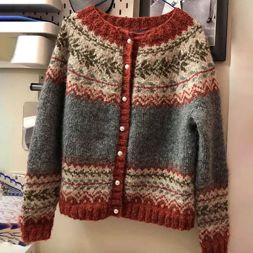 Women's vintage button sweater