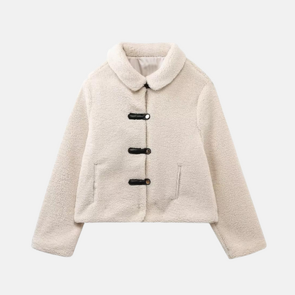Women’s Jacket - Fleece - Cropped Length - Toggle Closures - Patch Pockets