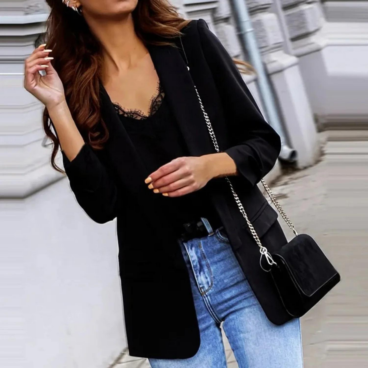 Women's elegant colorful blazer