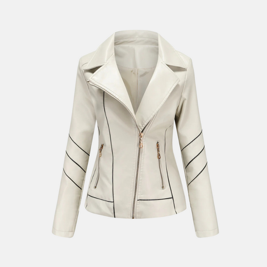 Slim Faux Leather Slim Fit Jacket 