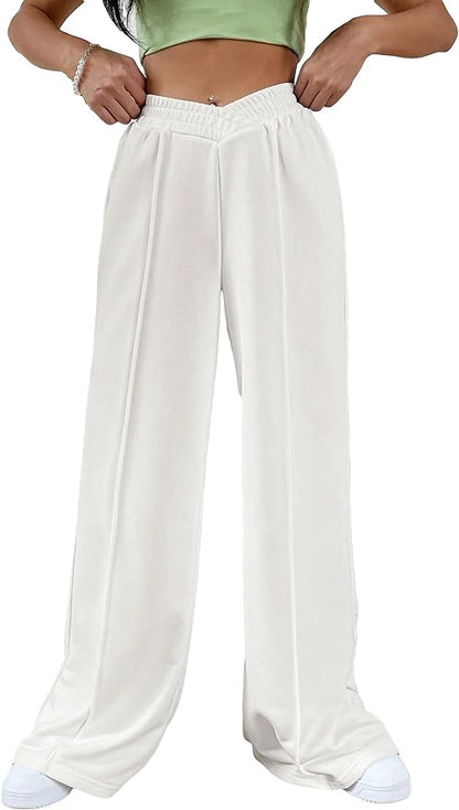 Meran - Elastic waistband Wide trouser legs