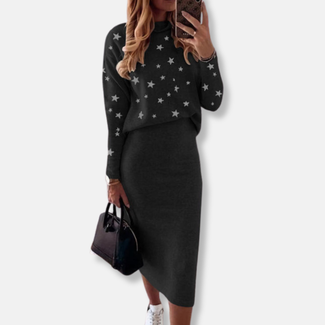 Knit Star Slim Fit Two-Piece Set 