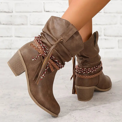 Women's rustic charm cowboy boots