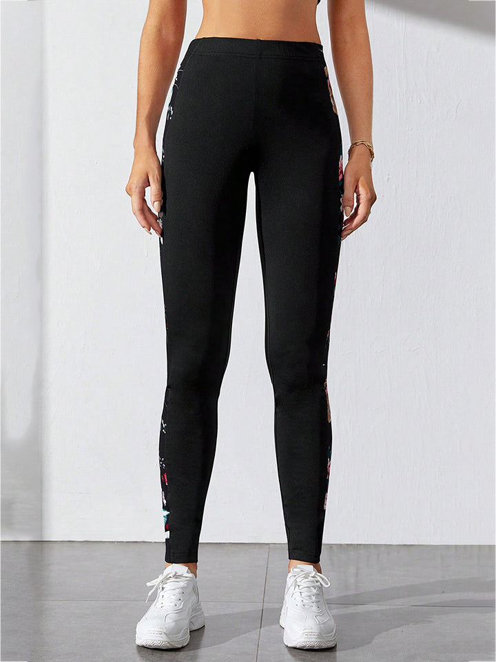 Ida - floral print wide waistband pants