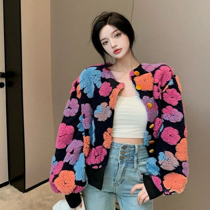 Women’s retro chic contrast cardigan