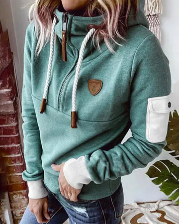 Women's half zip hoodie