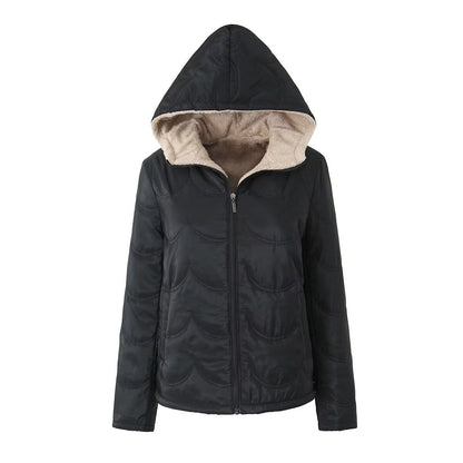 Women's warm short cotton suit