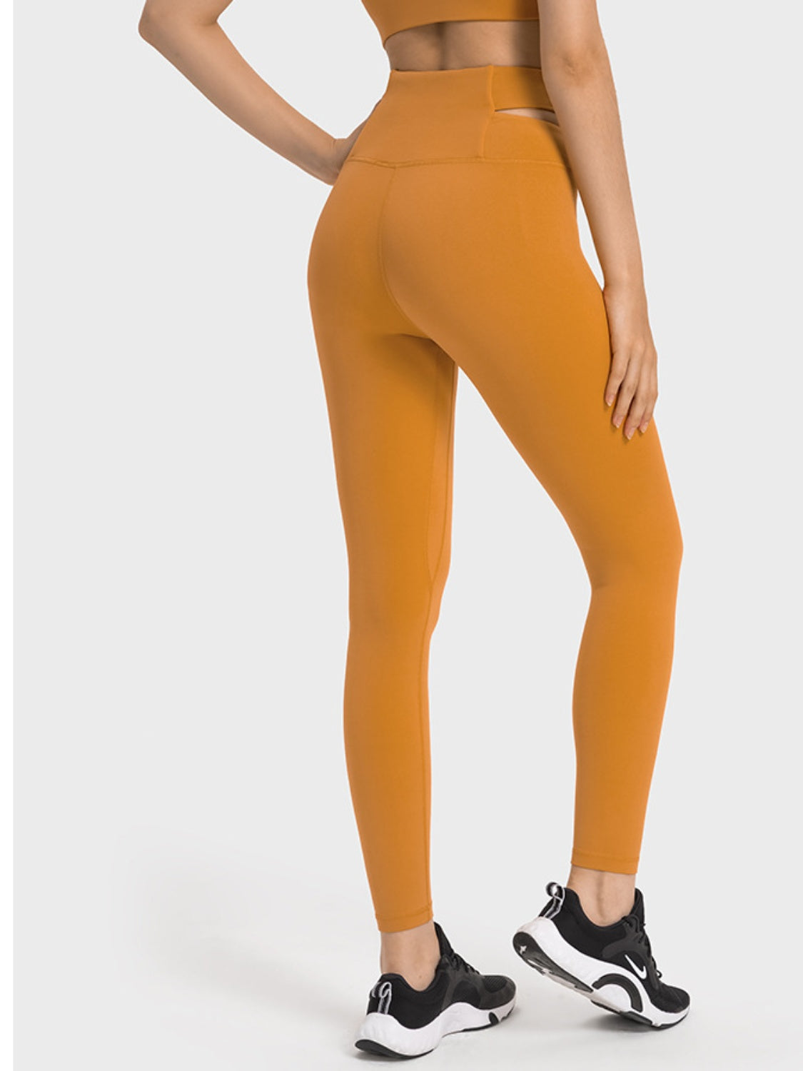Womens crisscross cutout sports leggings
